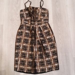 Gianni Bini size 0 dress black and gold